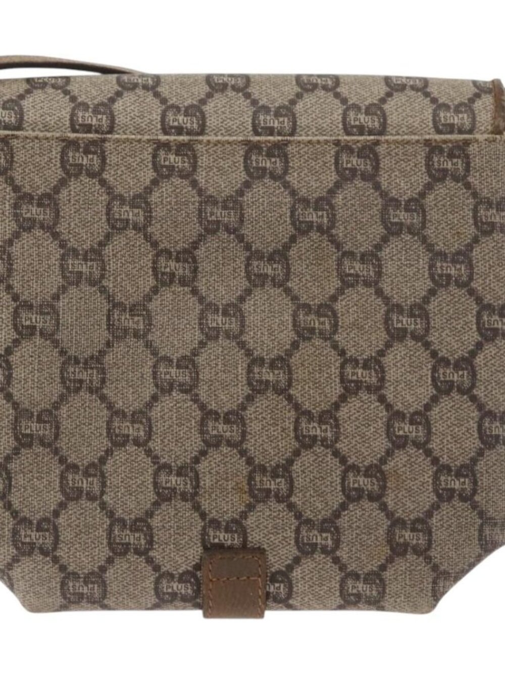GUCCI GG Plus Supreme Shoulder Bag PVC Beige Gold Auth ka3753 - Picture 3 of 16